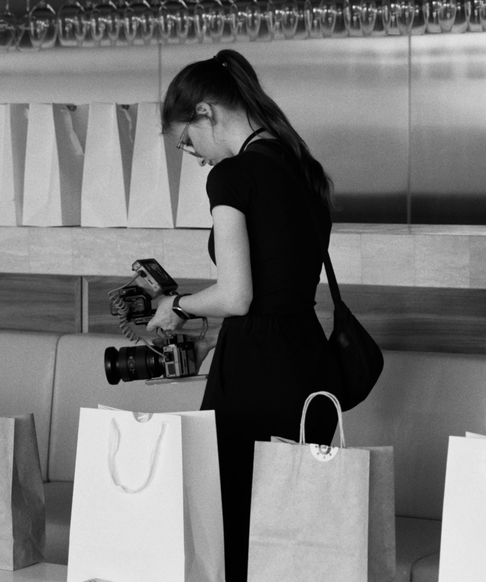 Diana on set, self portrait